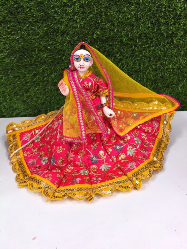 Holi Special Dress for Radha Rani / Laxmi Ji (Lehenga Set – 9 Inch)