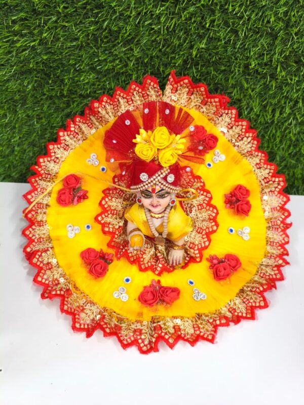 janmasthmi special laddu gopal ji,krishna/bal krishna dress with pagdi idol(0-10)