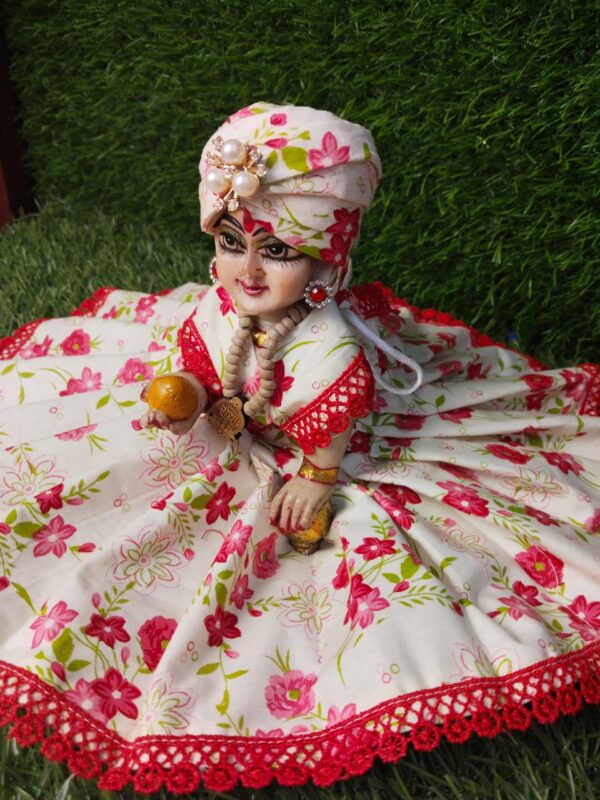 Holi special laddu gopal ji, Krishna/Bal Krishna cotton Dresses with Tupi idol size(0-10)