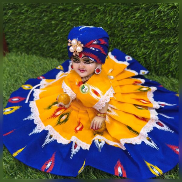 janmasthami special,laddu gopal ji,krishna/bal krishna cotton dress with tupi idol size(0-10)