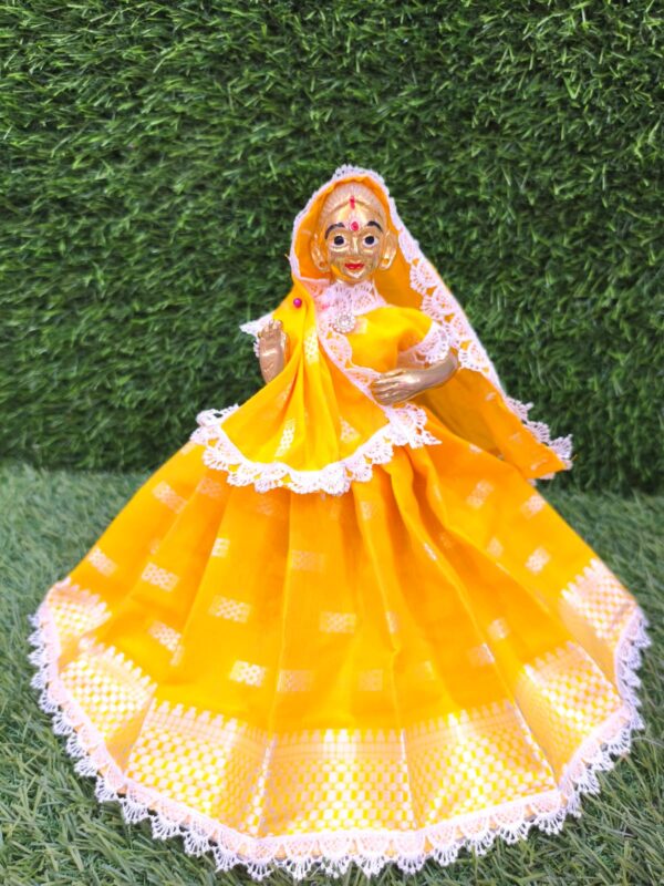 janmasthami special radharani dress or laxmi/saraswati/matarani dress cotton lahanga,blouse,dupata set idol size(7"-24")