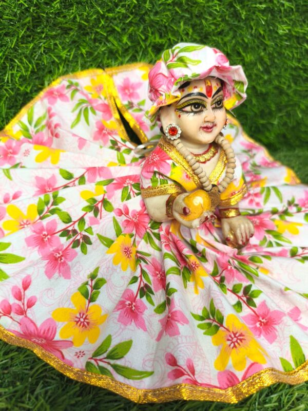 janmasthami special,laddu gopal ji,krishna/bal krishna cotton dress with pagdi idol size(0-10).