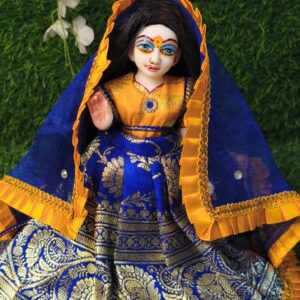 janmasthami special radharani dress or laxmi/saraswati/matarani dress benarasi lahanga blouse with dupatta idol size(7"-24")