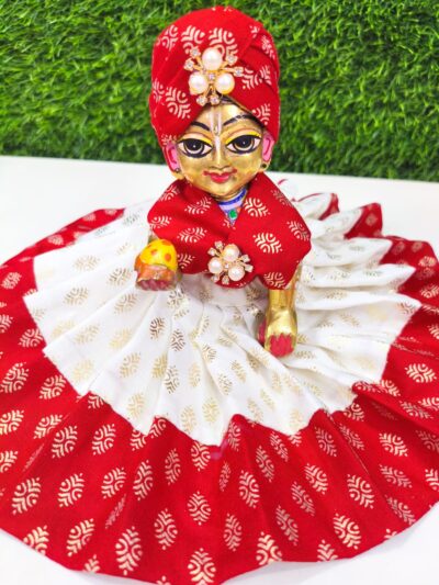 janmasthami special laddu gopal ji,krishna/bal krishna cotton dress with pegdi idol size(0-10)