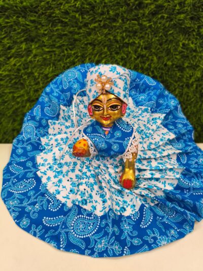 janmasthami special laddu gopal ji,krishna/bal krishna cotton dress with pegdi idol size(0-10)